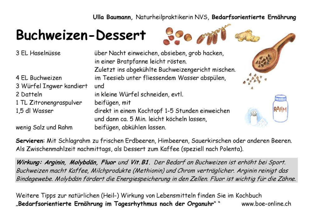 Buchweizendessert
