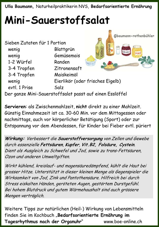 Rezept Sauerstoffsalat